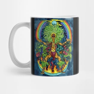 Voodoo Shaman. Magician series design. Mug